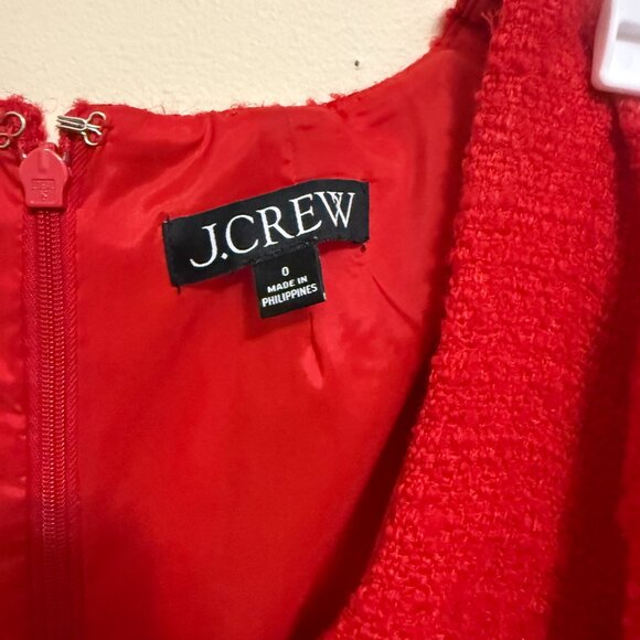 Red J. Crew Dress Size 0 - Picture 3 of 3